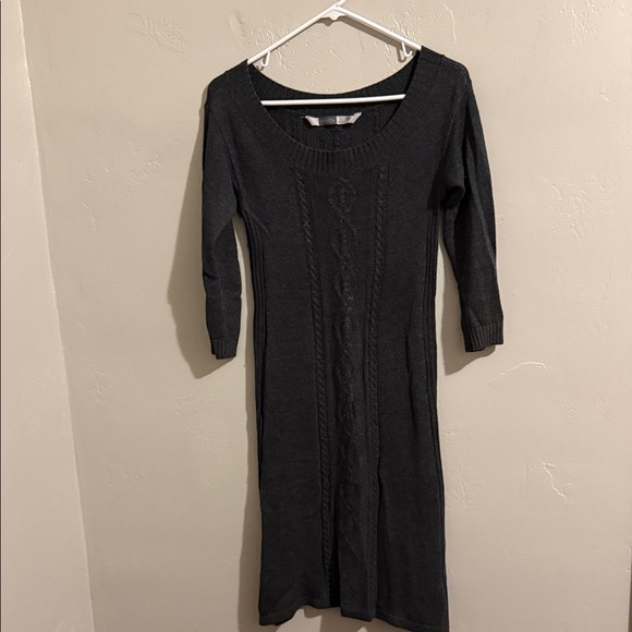 Athleta Dresses & Skirts - Athleta Charcoal Gray Sweater Dress Small